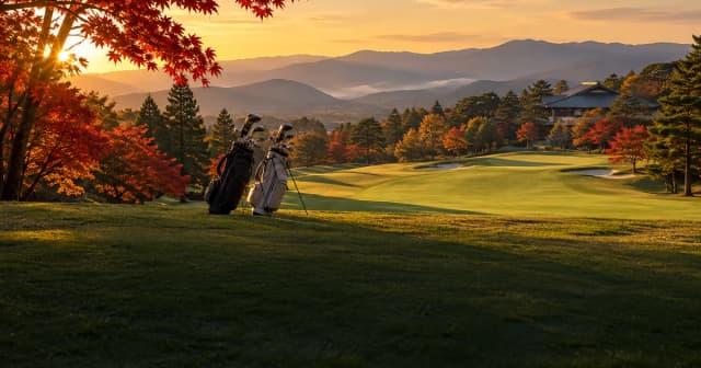 秋のカップルゴルフ旅行おすすめ5選【2026年】紅葉×温泉コース アイキャッチ