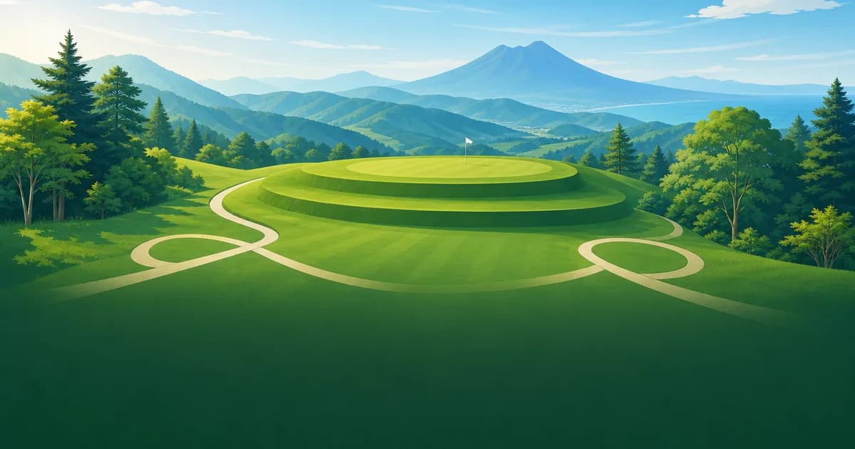 鹿児島のゴルフ場おすすめランキング【2026年夏】霧島・指宿の涼感コース10選のアイキャッチイラスト(AI生成)