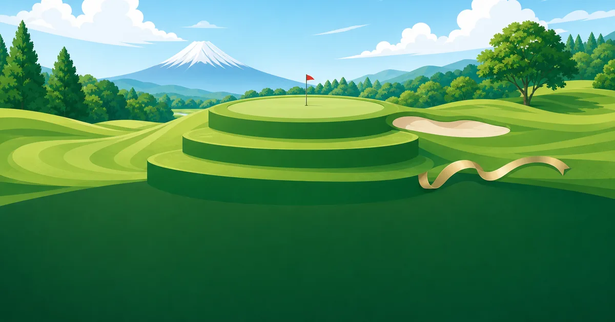 夏休み中でも関東ゴルフ場は格安!2026年7〜8月の平日割引・穴場コース5選のアイキャッチイラスト(AI生成)