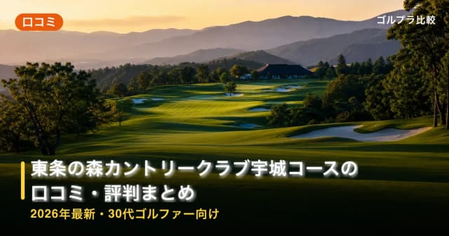東条の森カントリークラブ宇城コースの口コミ・評判まとめ【2026年最新・30代ゴルファー向け】 アイキャッチ