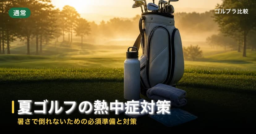 夏ゴルフの熱中症対策【暑さで倒れないための必須準備と対策】 アイキャッチ
